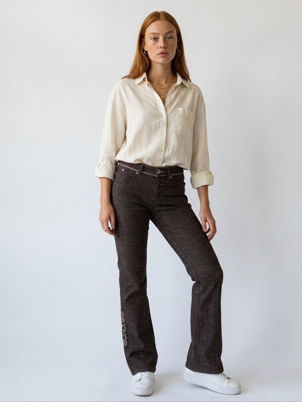 Eckored Stonewashed Black Juniors Jean - Size 5